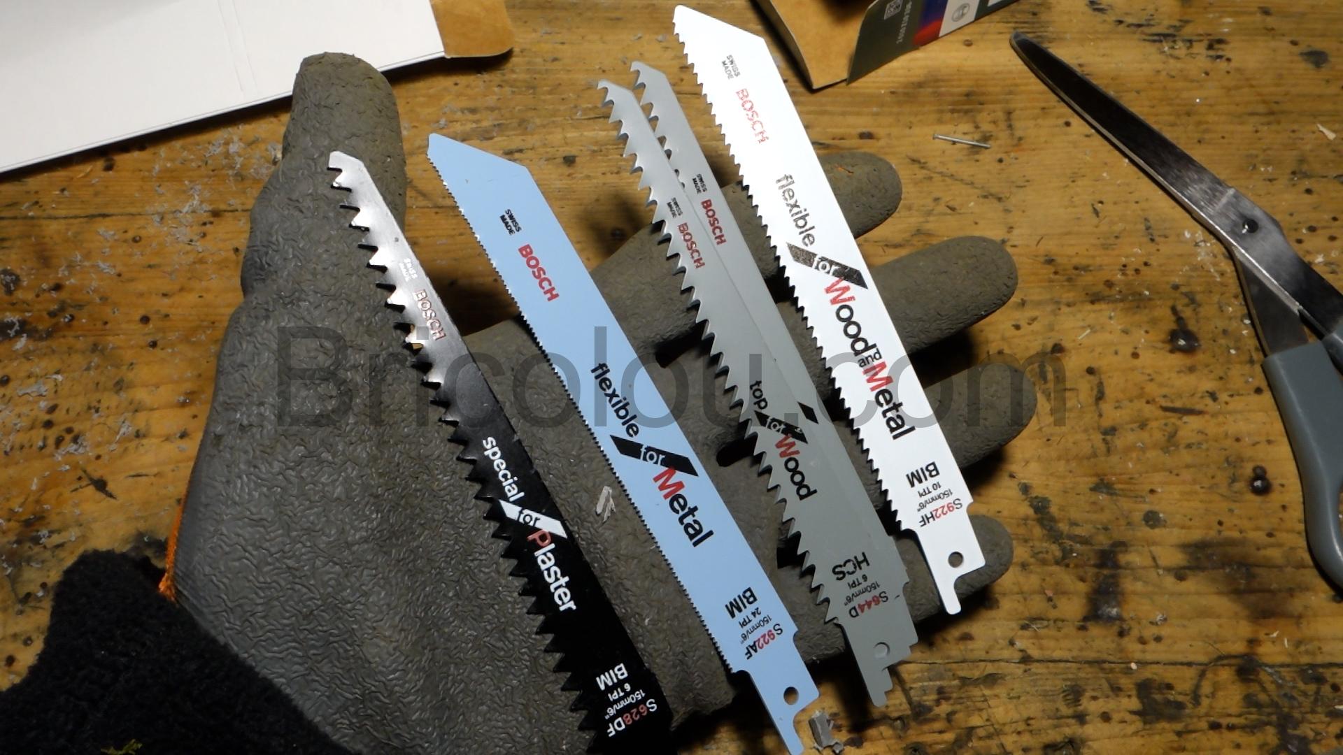 Bosch lot panache scie sabre test Bosch lot panaché scie sabre test