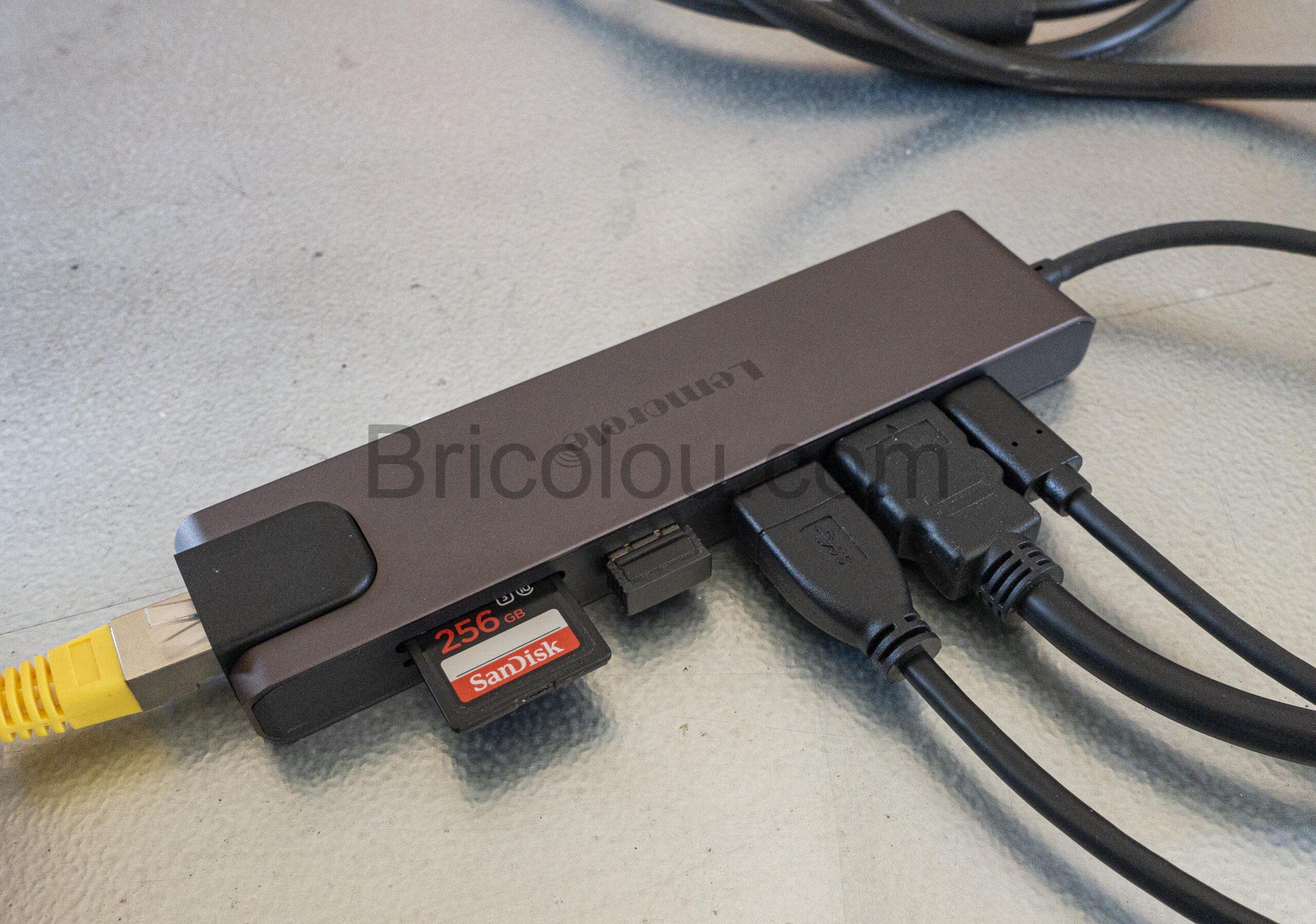 Lemorele Hub USB HDMI Ethernet sd card scaled Lemorele Hub USB-HDMI-Ethernet