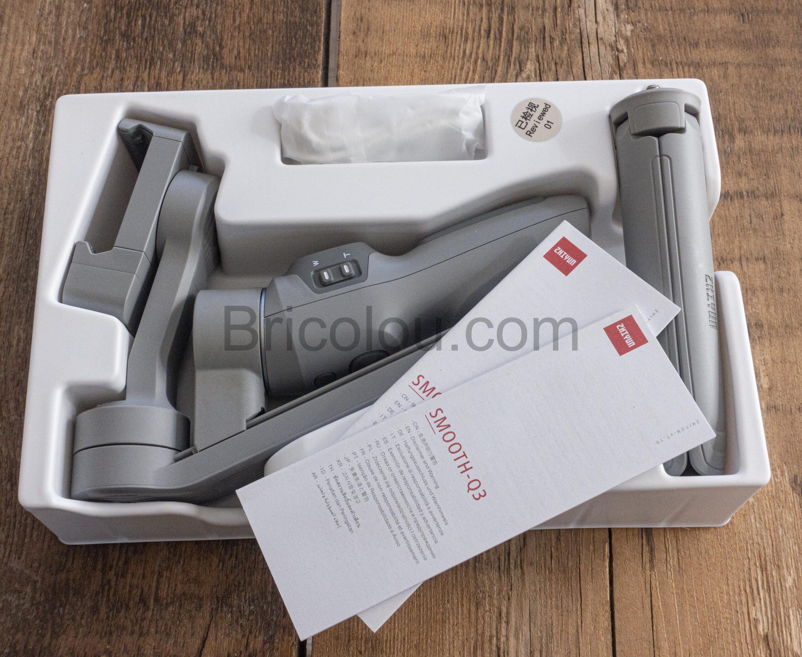 Zhiyun Smooth Q3 Gimbal pour telephone scaled Zhiyun Smooth Q3 Gimbal pour téléphone