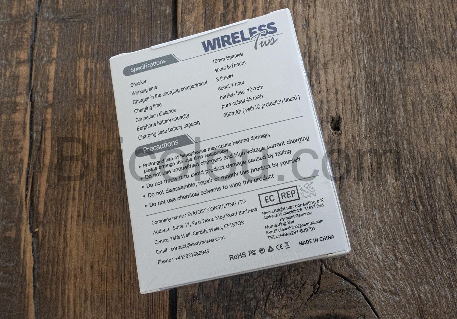 Bluetooth XT18 5.1 Ecouteurs sans Fil IPX7 Etanche Bluetooth XT18 5.1 Écouteurs sans Fil IPX7 Étanche