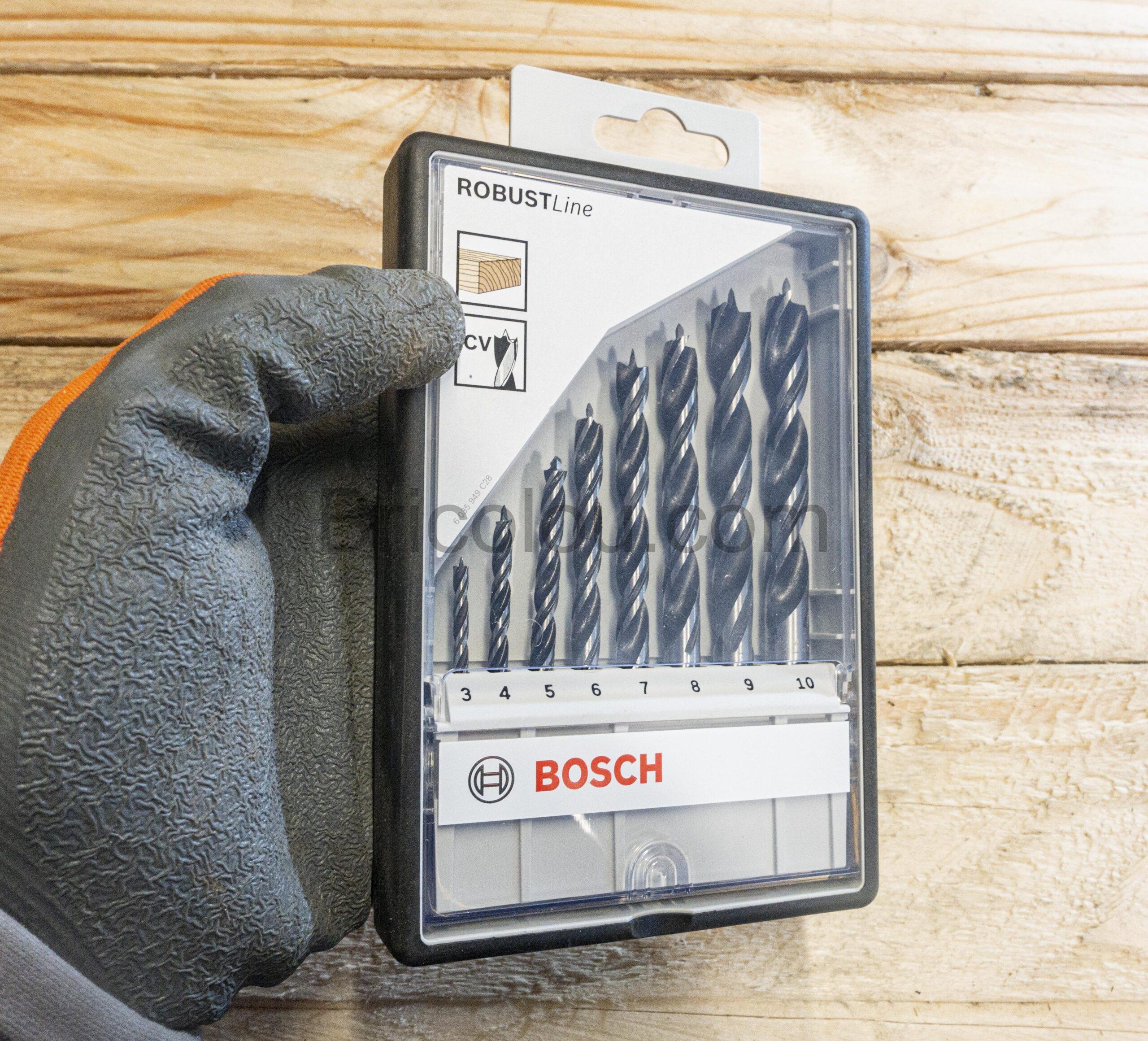 Bosch Professional Robust Line, 8 Mèches à bois hélicoïdales.
