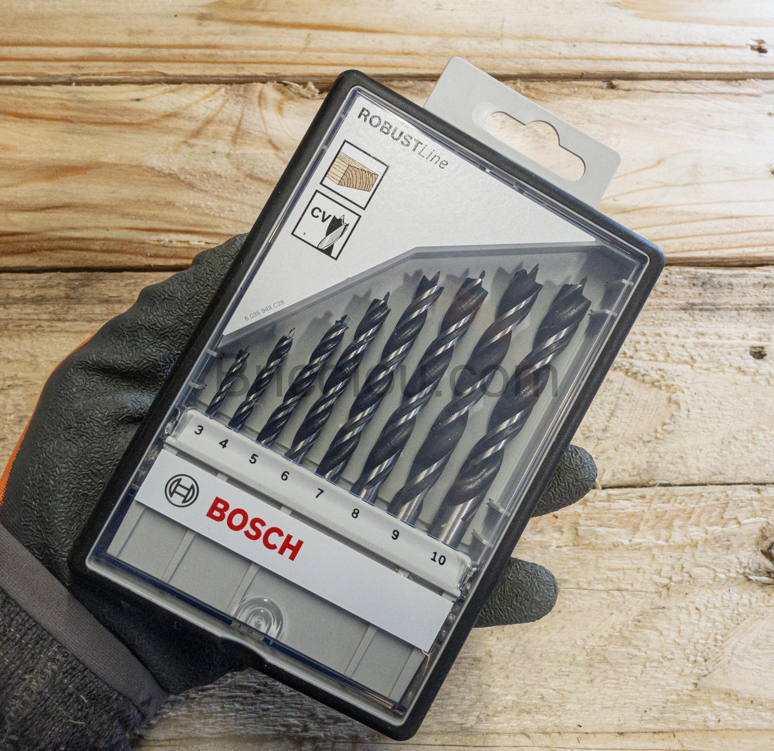 Bosch Professional Robust Line 8 Meches a bois helicoidales scaled Bosch Professional Robust Line, 8 Mèches à bois hélicoïdales