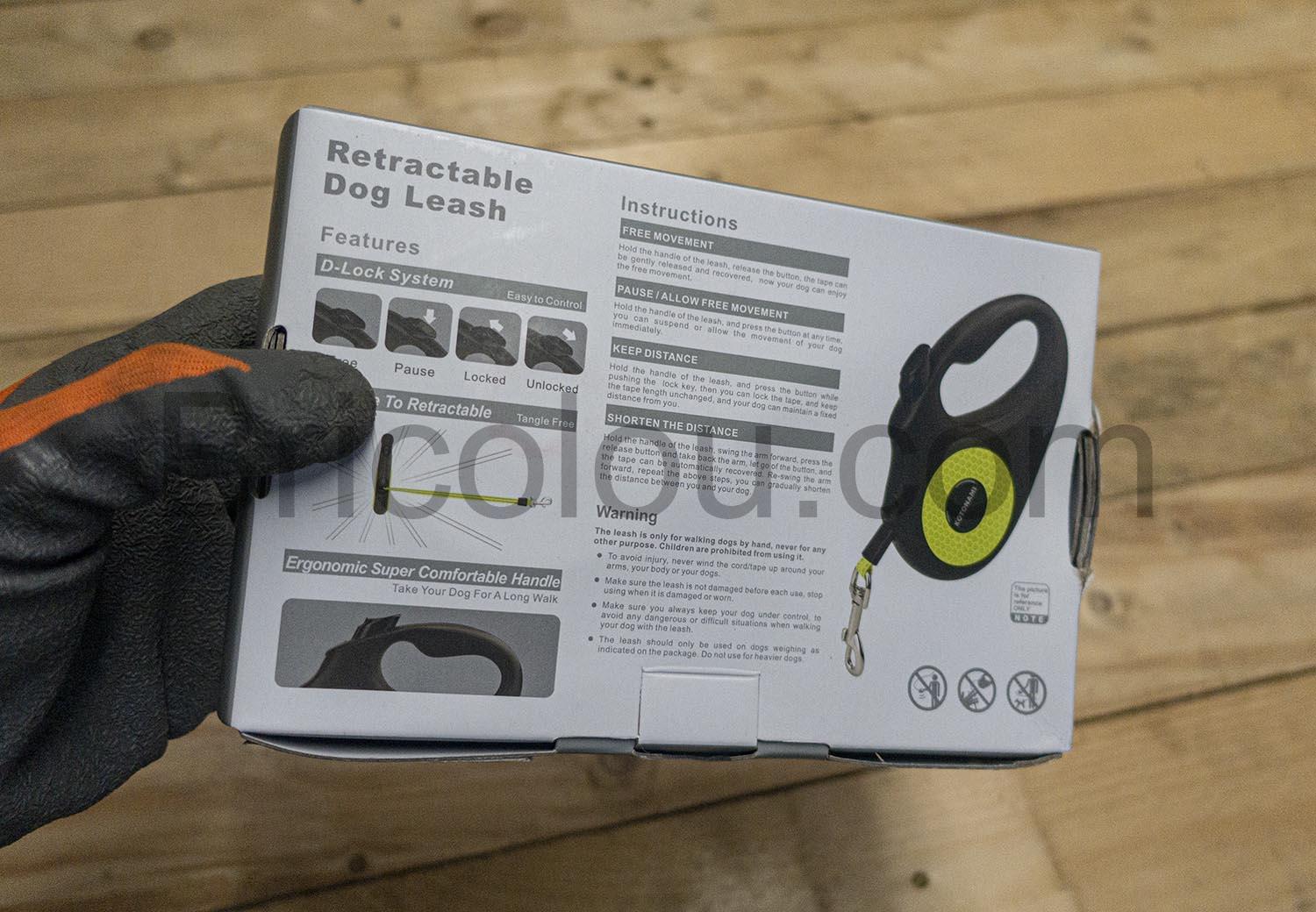 Laisse 5m Enrouleur reflechissant nylon fluo chien Laisse 5m Enrouleur réfléchissant nylon fluo chien