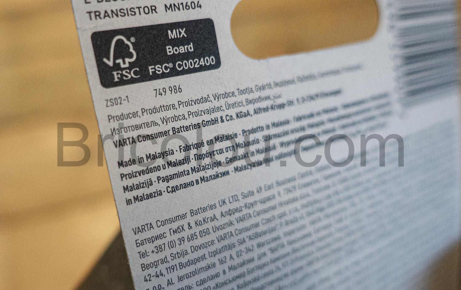 Long Life Power Pile Varta alcaline 9V Varta Long Life Power Pile alcaline 9V - Image 5