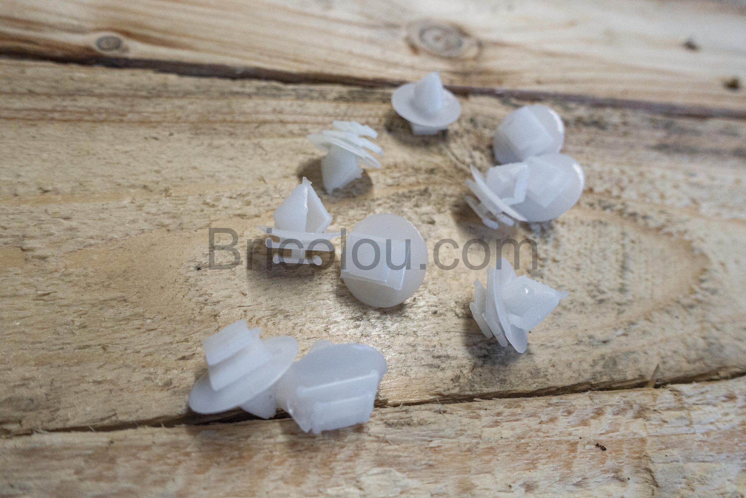 Lot de 10 clips de fixation garniture Peugeot Citroen scaled clips de fixation garniture Peugeot Citroën