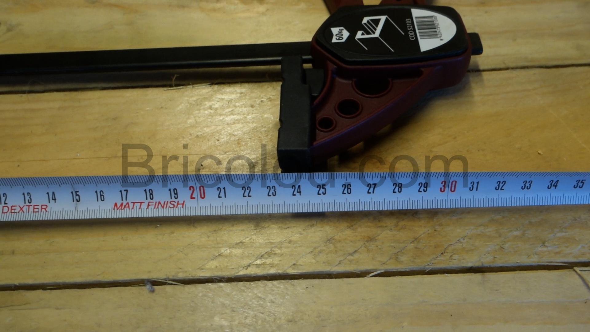 Piher - Serre-joint rapide Quick-T-Track saillie 7 cm x L. 23 cm