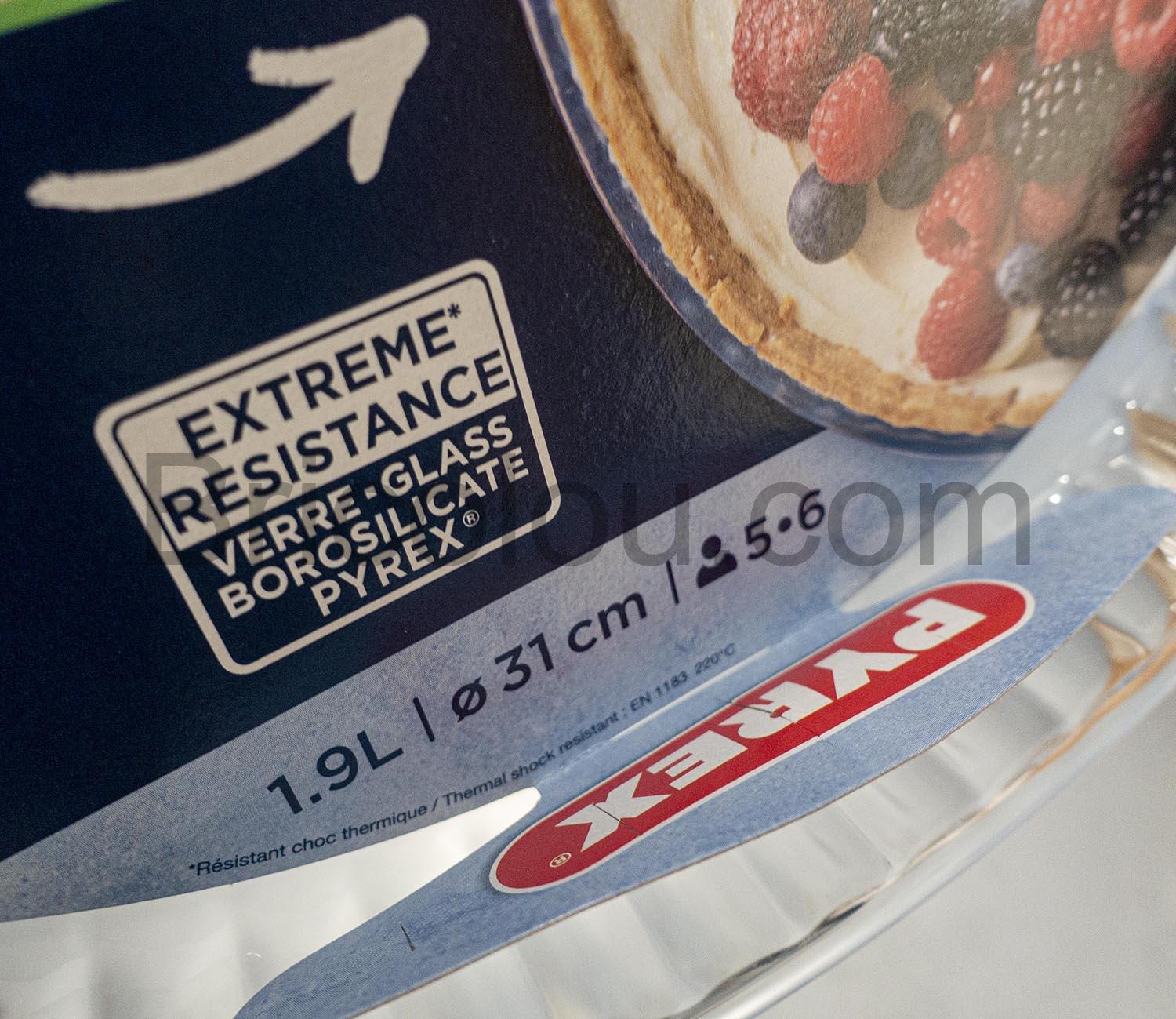 Pyrex 1040909 Bake Enjoy Moule a Tarte en verre Pyrex 1040909 Bake & Enjoy Moule à Tarte en verre