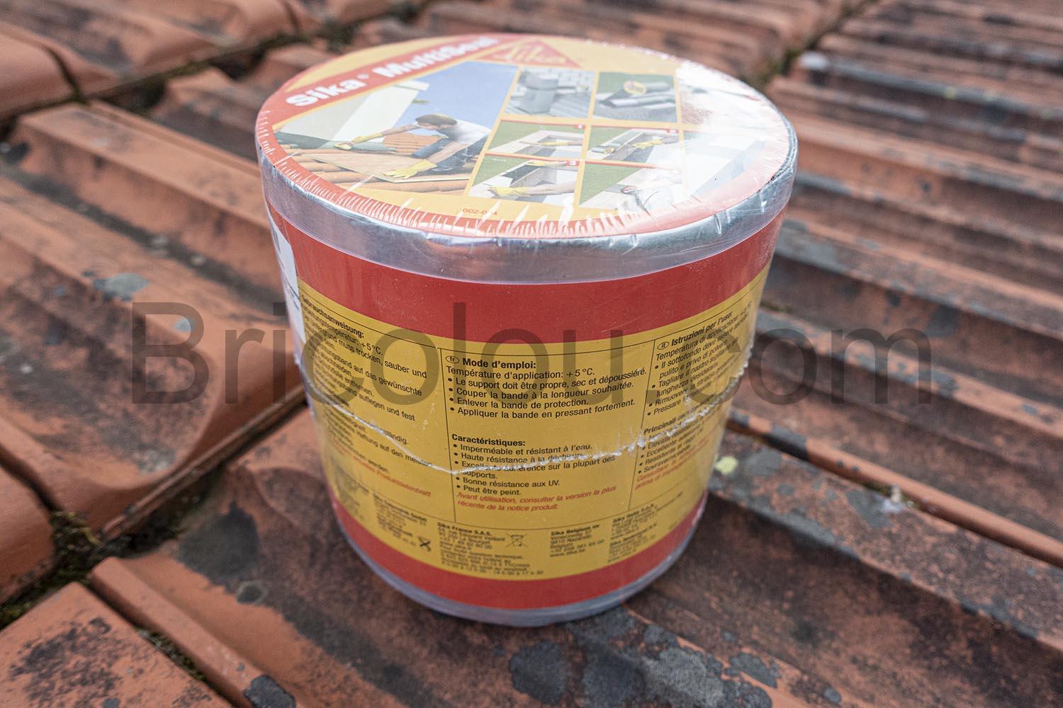 Sika Multiseal Aluminium Bande detancheite autocollante test Sika Multiseal Aluminium, Bande d'étanchéité autocollante test