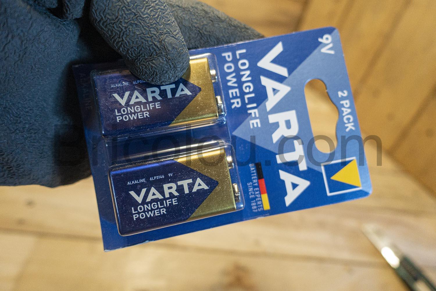 Varta Long Life Power alcaline 9V Varta Long Life Power alcaline 9V