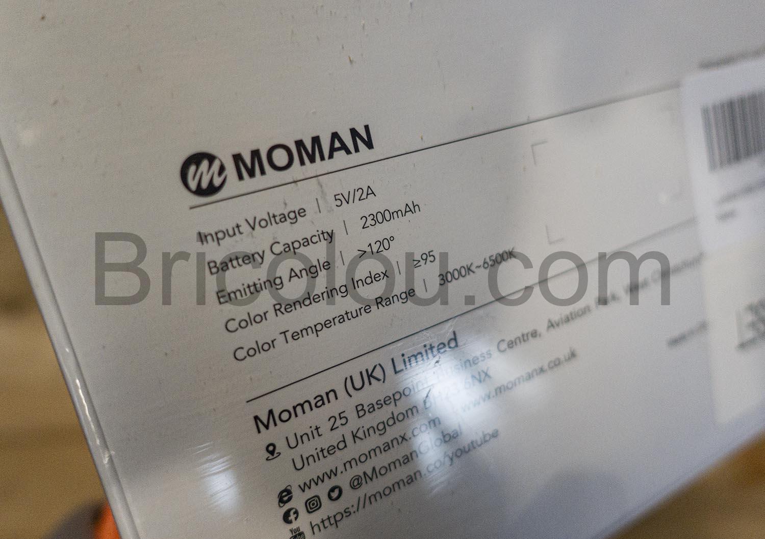 MOMAN MLQ lumiere LED RGBWA 3000K 6500K MOMAN MLQ lumière LED RGBWA 3000K-6500K