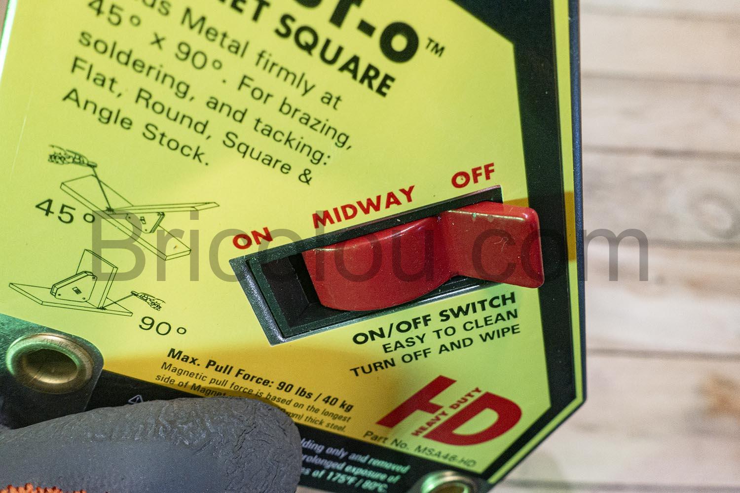 Strong Hand Tools MSA46 HD Adjust O Aimant debrayable 90° 45° Strong Hand Tools MSA46-HD Adjust-O Aimant débrayable, 90°, 45°