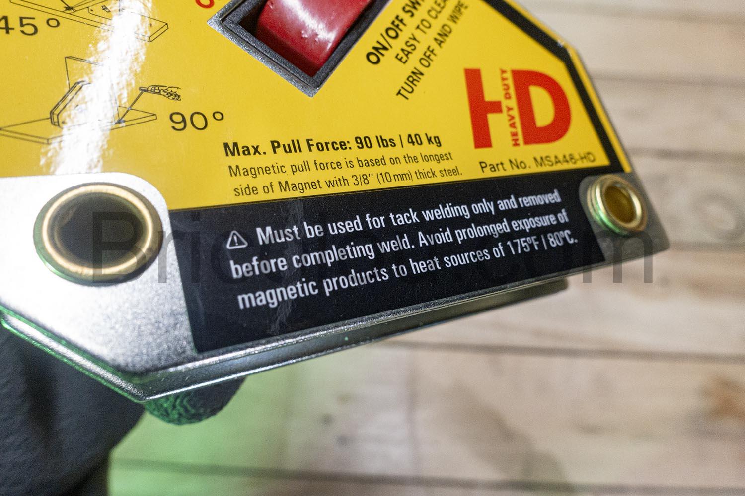 Strong Hand Tools MSA46 HD Adjust O Aimant debrayable Soudure Metallier Strong Hand Tools MSA46-HD Adjust-O Aimant débrayable Soudure Métallier