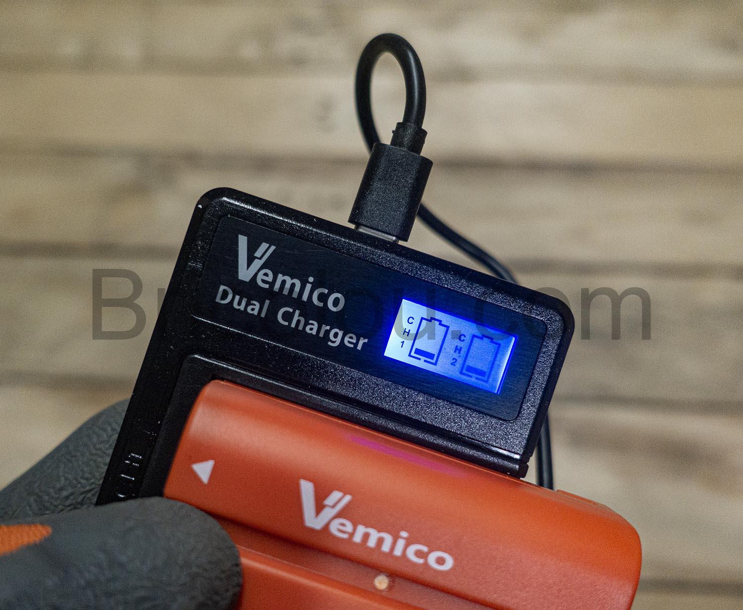Vemico Chargeur de Batterie 3000mAh Vemico Chargeur de Batterie 3000mAh