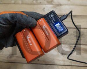 Vemico Chargeur de Batterie compatibles Sony F550 3000mAh