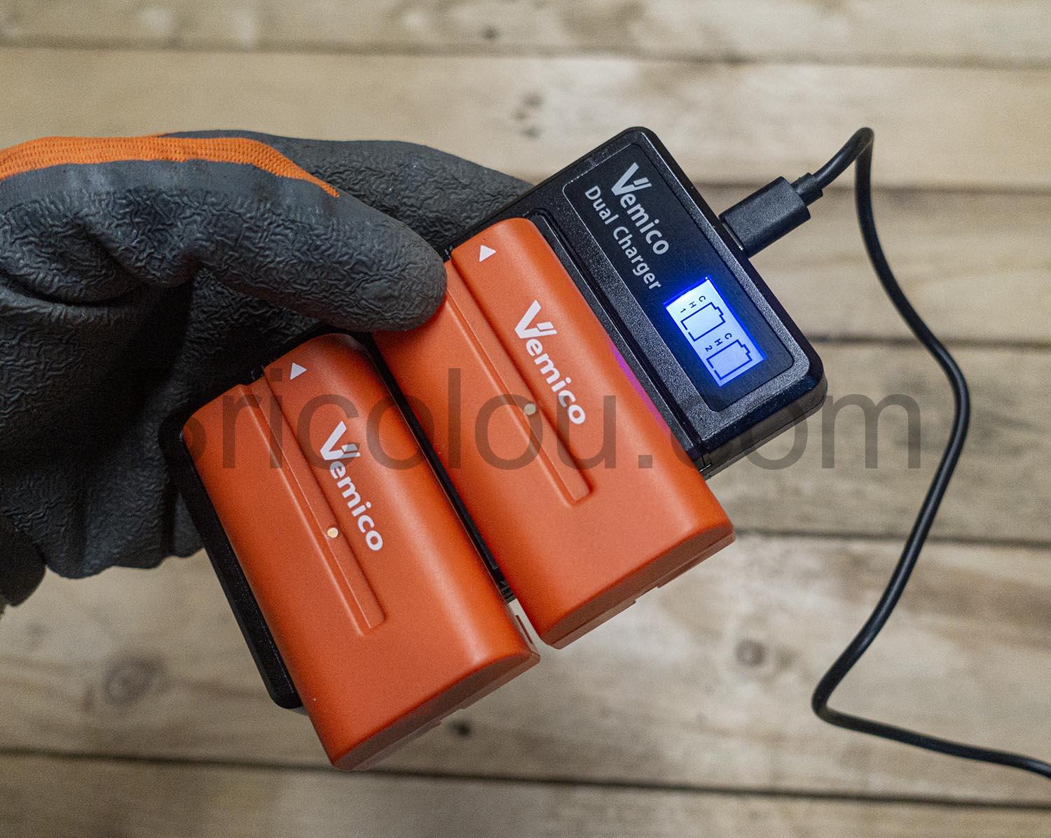 Vemico Chargeur de Batterie compatibles Sony F550 3000mAh Vemico Chargeur de Batterie compatibles Sony F550 3000mAh