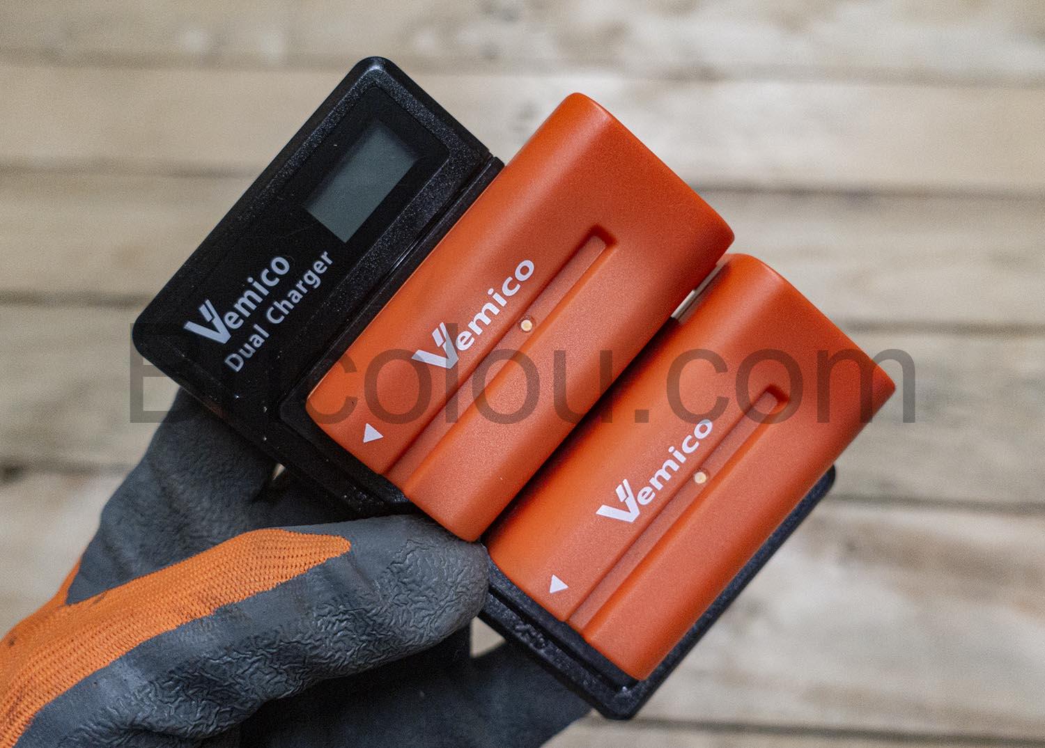 Vemico USB C Chargeur de Batterie 5V Sony F550 3000mAh Vemico USB-C Chargeur de Batterie 5V Sony F550 3000mAh