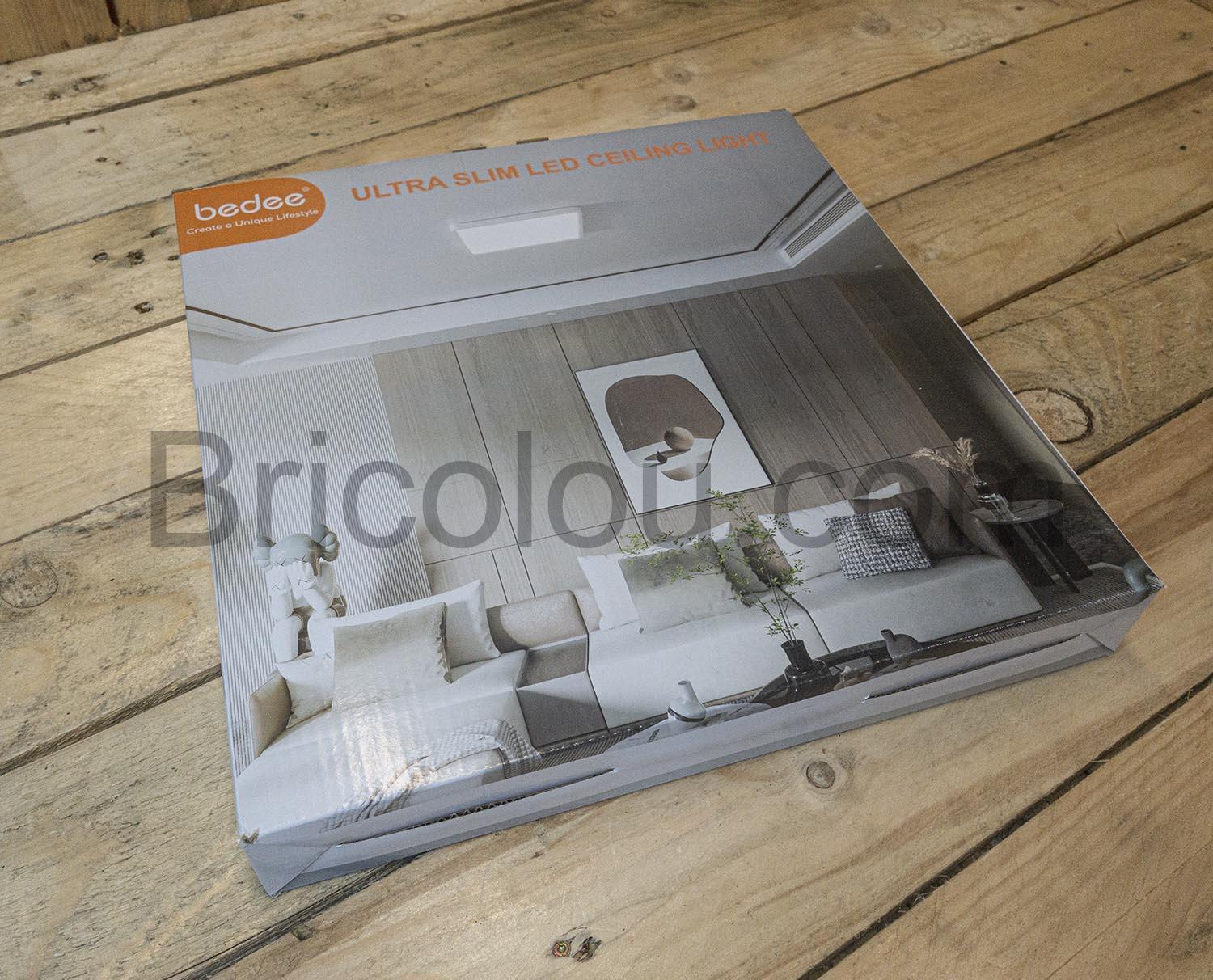 Bedee Plafonnier Led carre 36W 3000K 4500K 6500K 4800LM Ultra fin Bedee Plafonnier Led carré 36W 3000K 4500K 6500K 4800LM Ultra fin