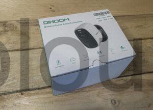 DIHOOM Camera Surveillance WiFi Extérieure sans Fil Stockage Cloud Micro SD 2K 4MP Rechargeable