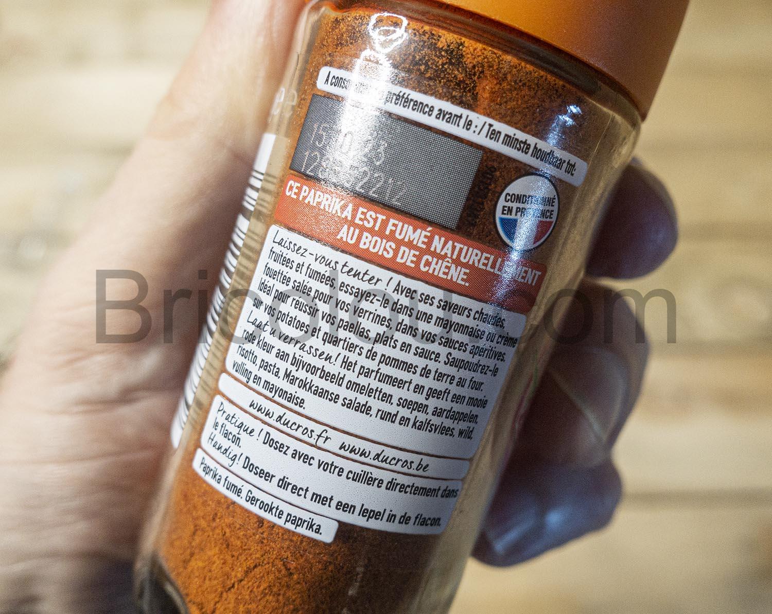 Ducros Paprika fume 40g en poudre Ducros Paprika fumé 40g en poudre