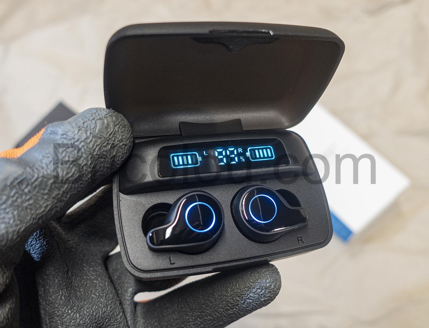 Ecouteurs sans Fil Bluetooth 5.0 Layajia IPX7 Etanche power bank 2200mAh Etui de Charge 156H Oreillette Ecouteurs sans Fil Bluetooth 5.0, Layajia, IPX7 Étanche, power bank 2200mAh Etui de Charge, 156H Oreillette