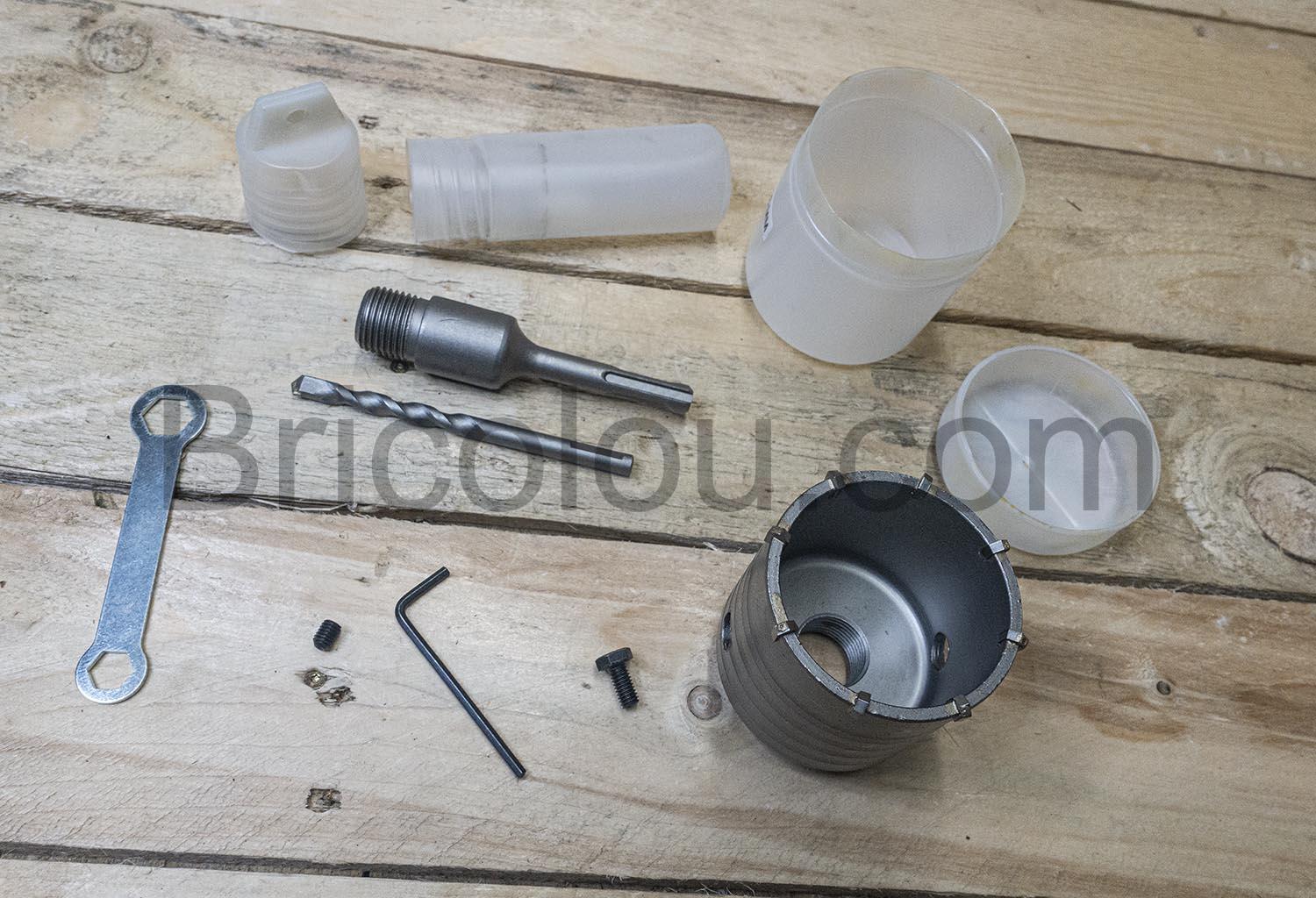 Flintronic scie cloche 68mm trepan beton carotteuse SDS Plus Flintronic scie cloche 68mm trépan béton carotteuse SDS Plus