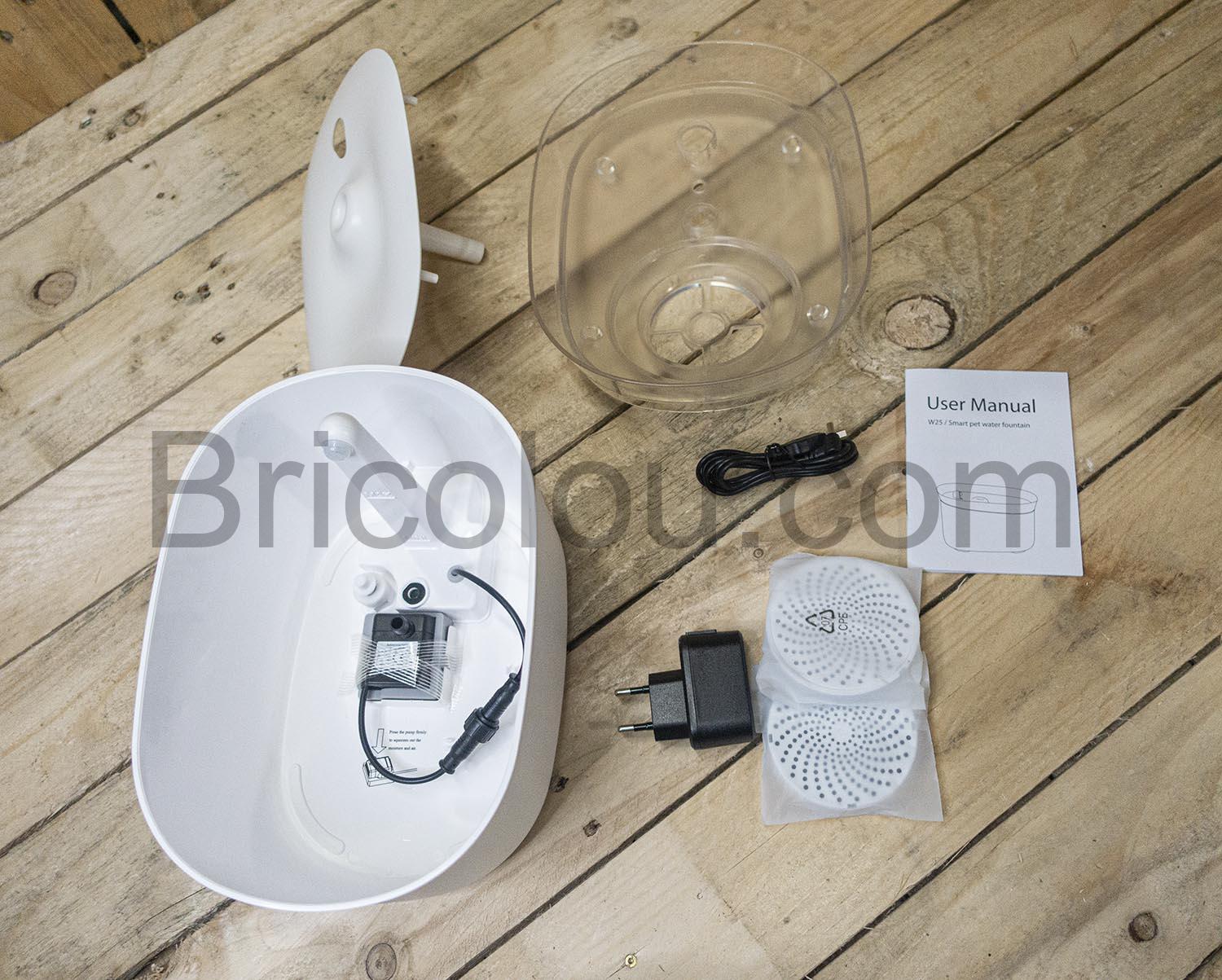 Honeyguaridan W25 Distributeur Fontaine eau Automatique USB detection filtre Honeyguaridan W25 Distributeur Fontaine eau Automatique USB détection filtre