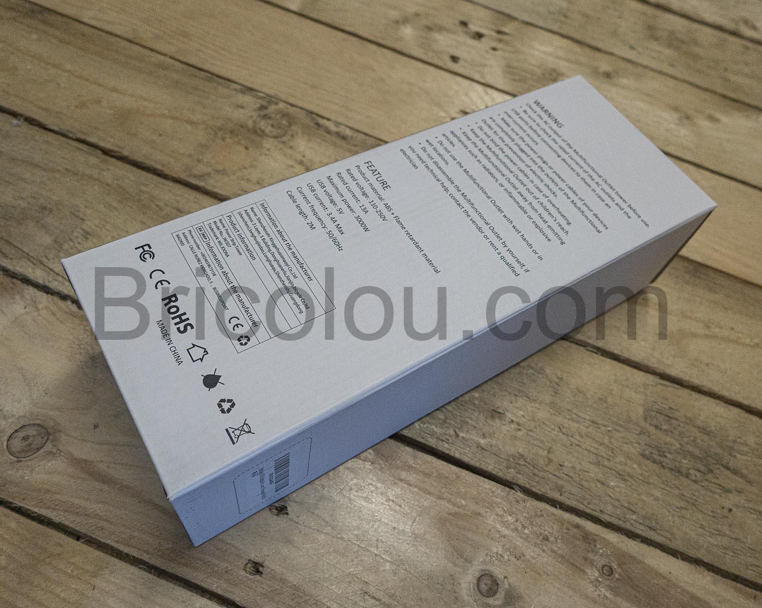 Miljoona Multiprise Parasurtenseur Parafoudre 8 Prises 4 Ports USB Miljoona Multiprise Parasurtenseur Parafoudre 8 Prises 4 Ports USB