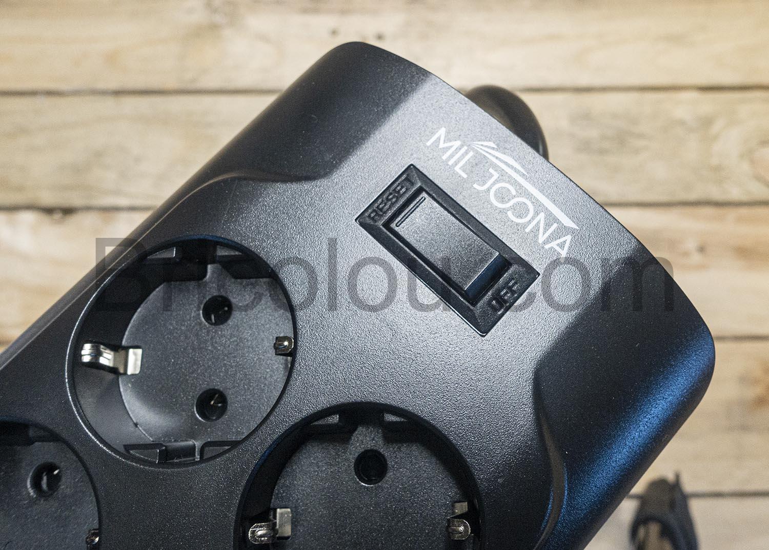 Miljoona Multiprise Parasurtenseur Parafoudre 8 Prises USB Miljoona Multiprise Parasurtenseur Parafoudre 8 Prises USB