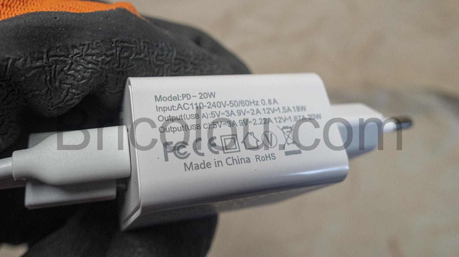 Moosen Chargeur USB Rapide 20W 2 Ports QC3.0 Adaptateur Secteur Android Apple Moosen Chargeur USB Rapide 20W 2 Ports QC3.0 Adaptateur Secteur Android Apple