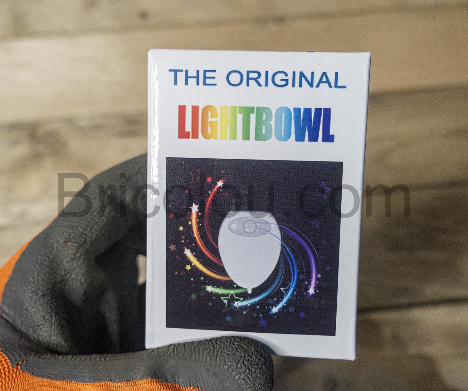 Paerduo Lampe de toilette LED rechargeable USB 8 couleurs capteur de mouvement cuvette WC Paerduo Lampe de toilette LED rechargeable USB 8 couleurs capteur de mouvement cuvette WC