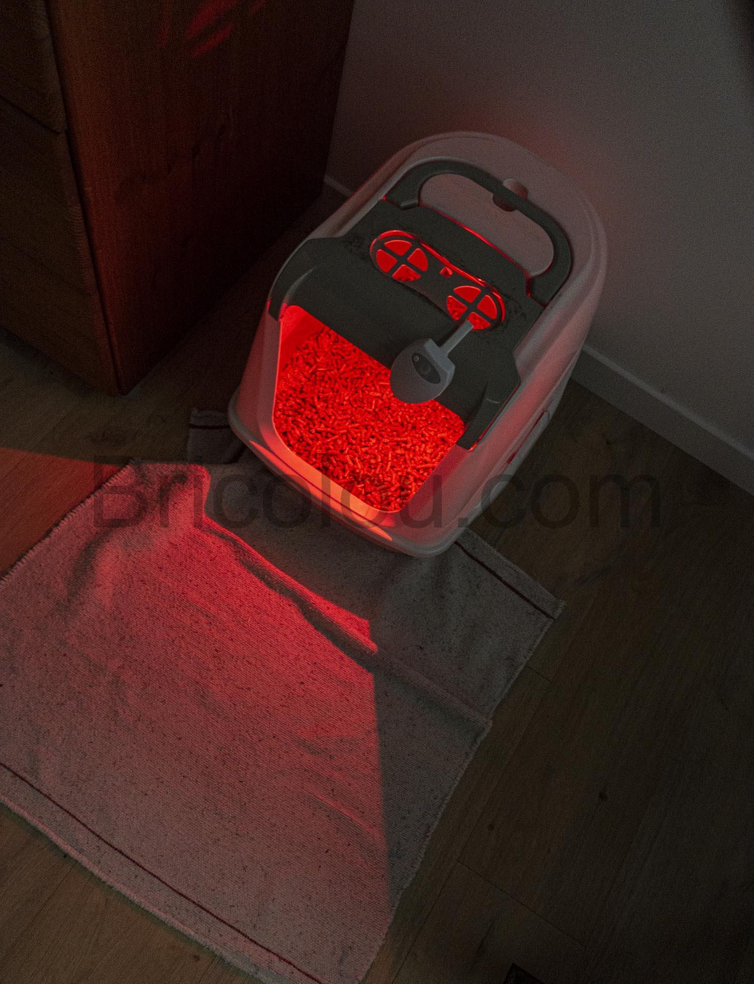 Paerduo Lampe de toilette LED rechargeable USB 8 couleurs capteur de  mouvement cuvette WC