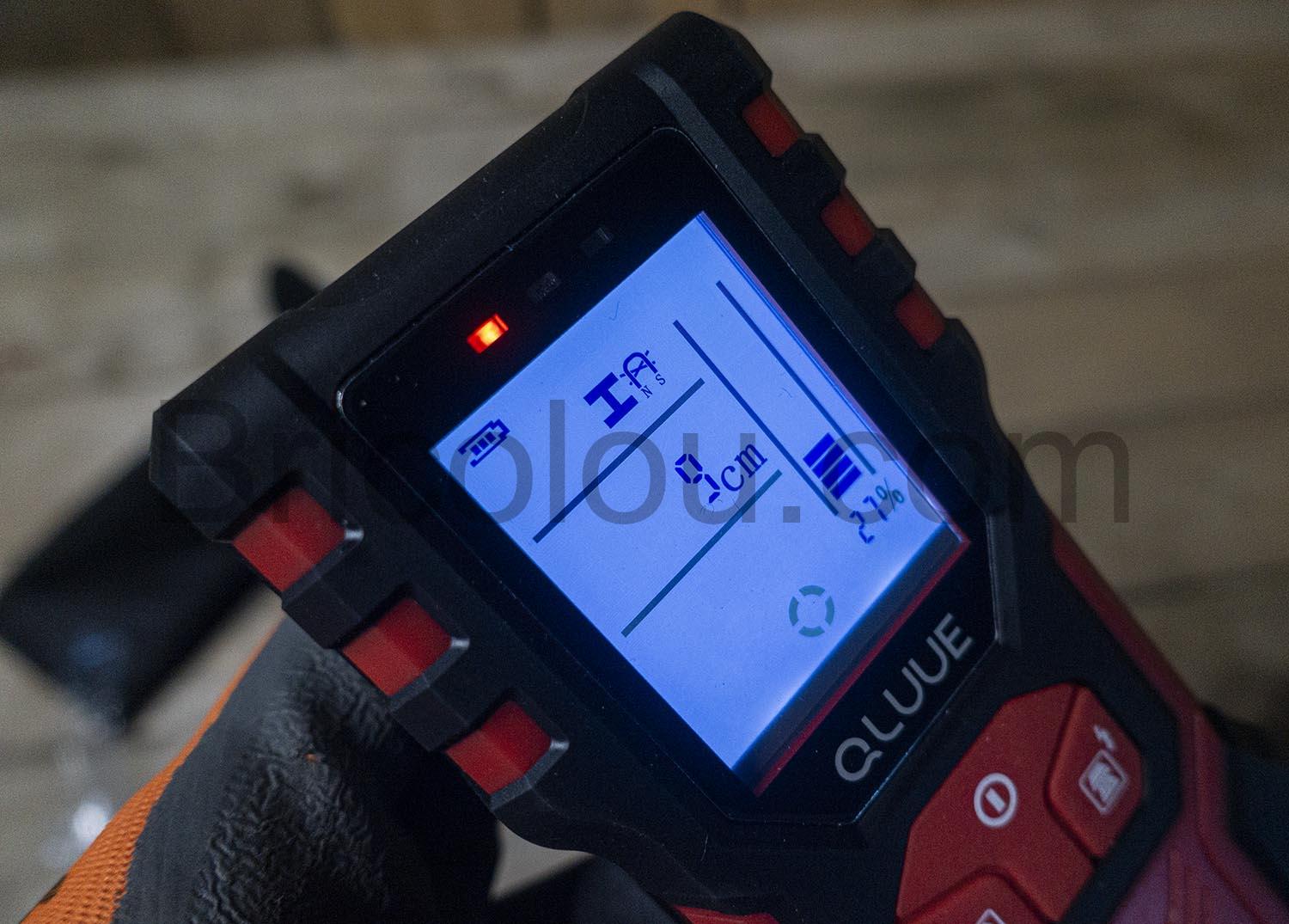 QLUUE Detecteur mural scanner numerique de bois metaux ferreux non ferreux cable conducteur QLUUE Détecteur mural scanner numérique de bois métaux ferreux non ferreux câble conducteur