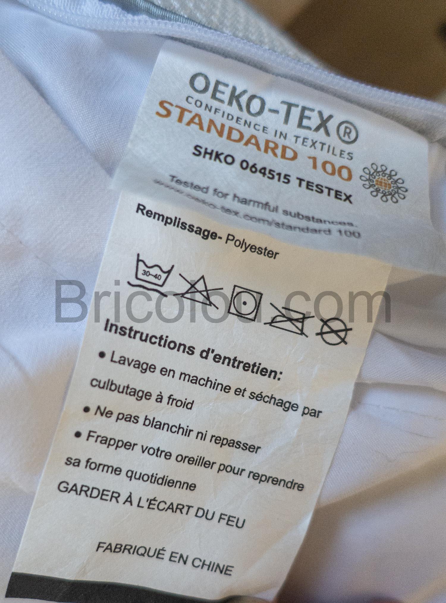 Sweetnight Oreillers Rectangulaires 48 par 74 cm Coton Microfibre Polyester Sweetnight Oreillers Rectangulaires 48 par 74 cm Coton Microfibre Polyester