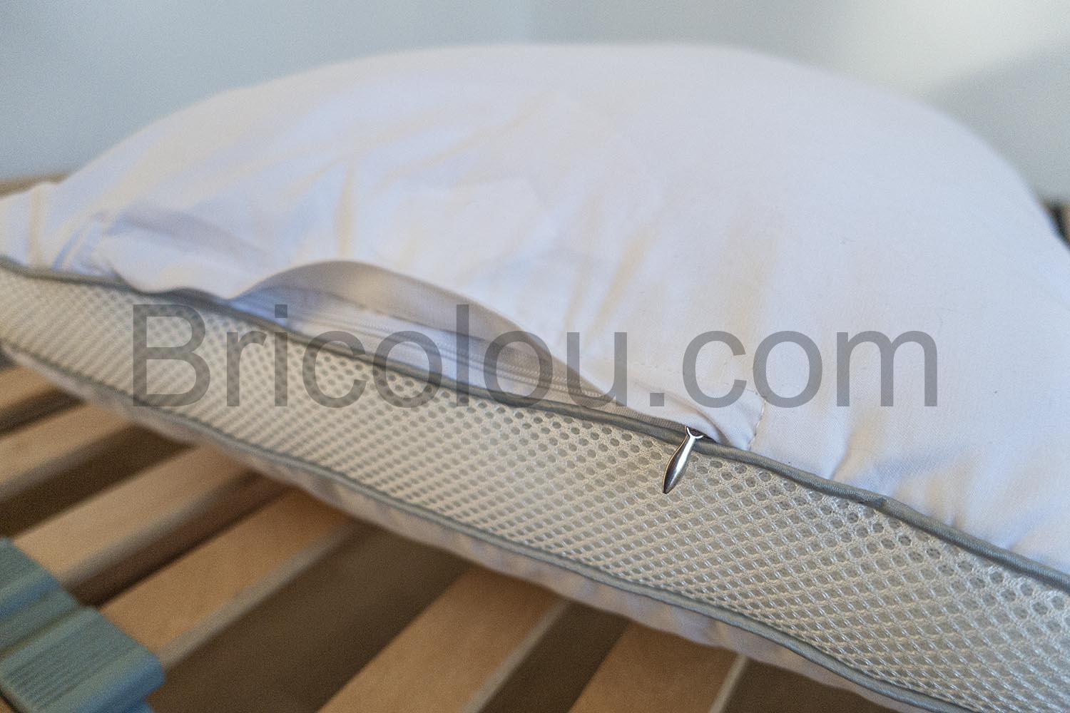 Sweetnight Oreillers Rectangulaires fermeture Coton Microfibre Polyester Sweetnight Oreillers Rectangulaires fermeture Coton Microfibre Polyester