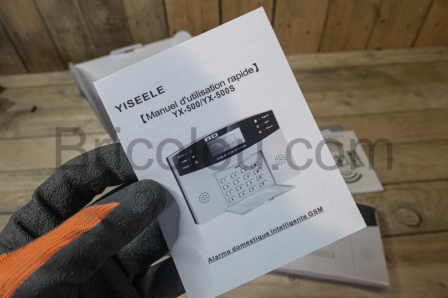 YISEELE Central Alarme Maison sans Fil sirene telecommande capteur controlable par GSM YISEELE Central Alarme Maison sans Fil sirène télécommande capteur contrôlable par GSM