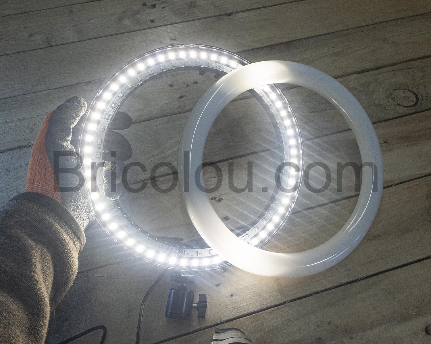 diffusant Railee SMN 10A Anneau LED RGBWA Ring lumiere video diffusant Railee SMN-10A Anneau LED RGBWA Ring lumière vidéo