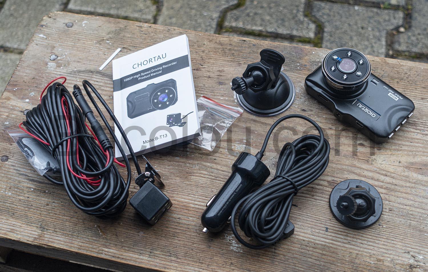 CHORTAU Dashcam Voiture Avant 1080P Ecran Camera Arriere mode Parking CHORTAU Dashcam Voiture Avant 1080P Écran Caméra Arrière mode Parking