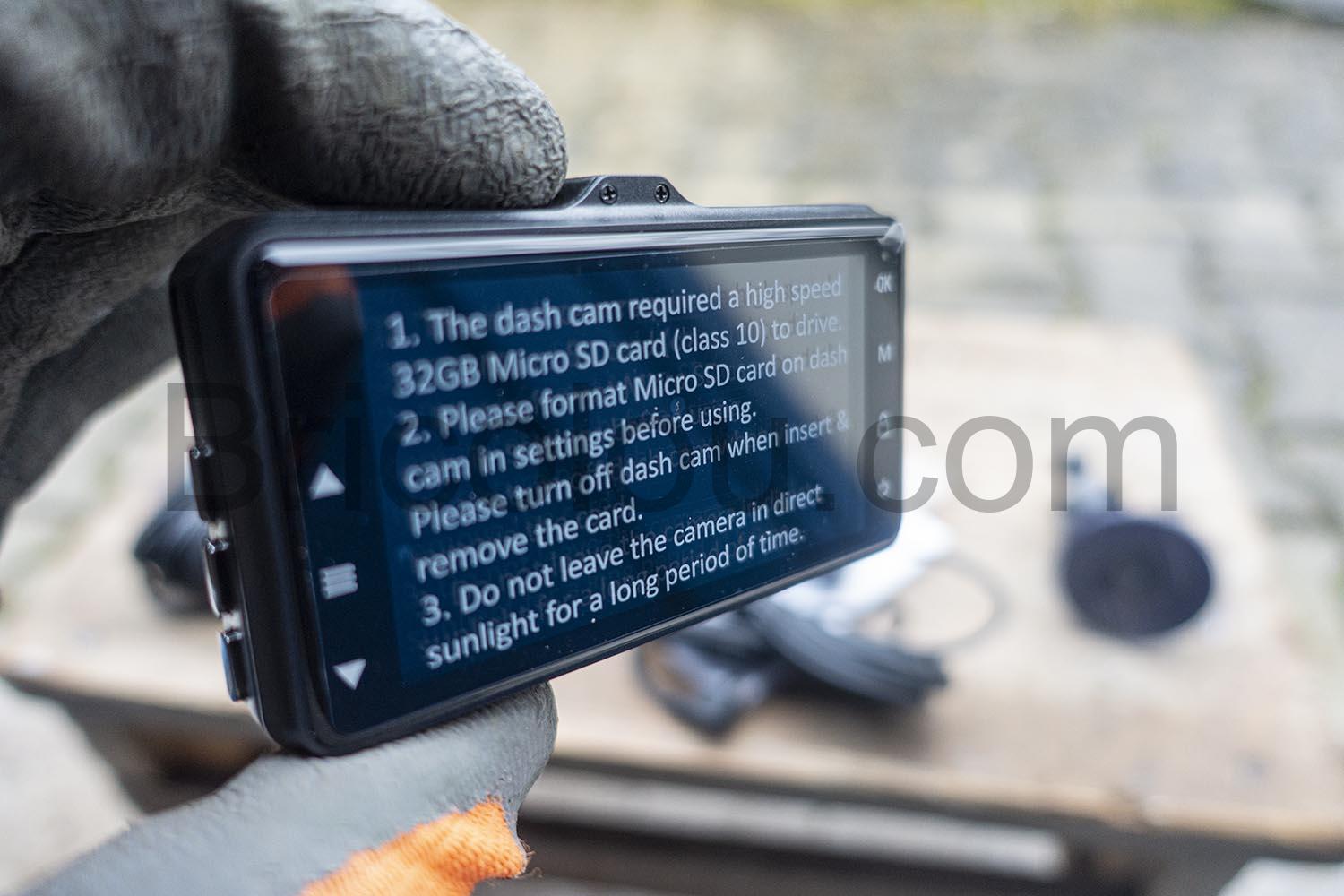 CHORTAU Dashcam Voiture Avant 1080P Ecran double Camera Arriere mode Parking WDR CHORTAU Dashcam Voiture Avant 1080P Écran double Caméra Arrière mode Parking WDR