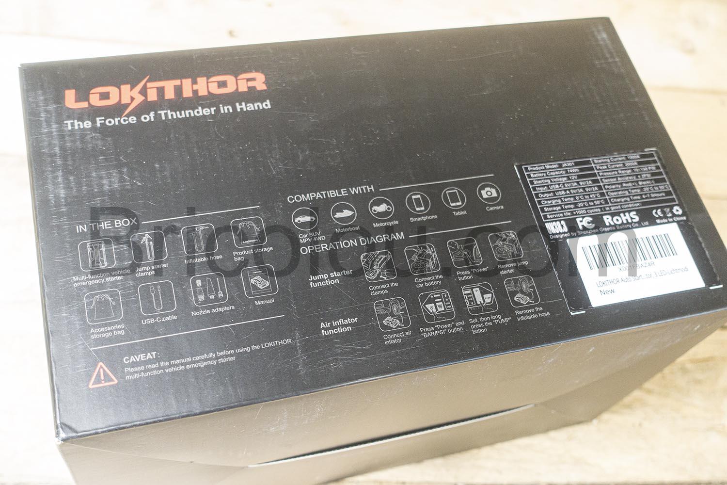 Demarreur Booster Batterie Voiture Gonfleur Compresseur air 12V Lampe LED Démarreur Booster Batterie Voiture Gonfleur Compresseur air 12V Lampe LED