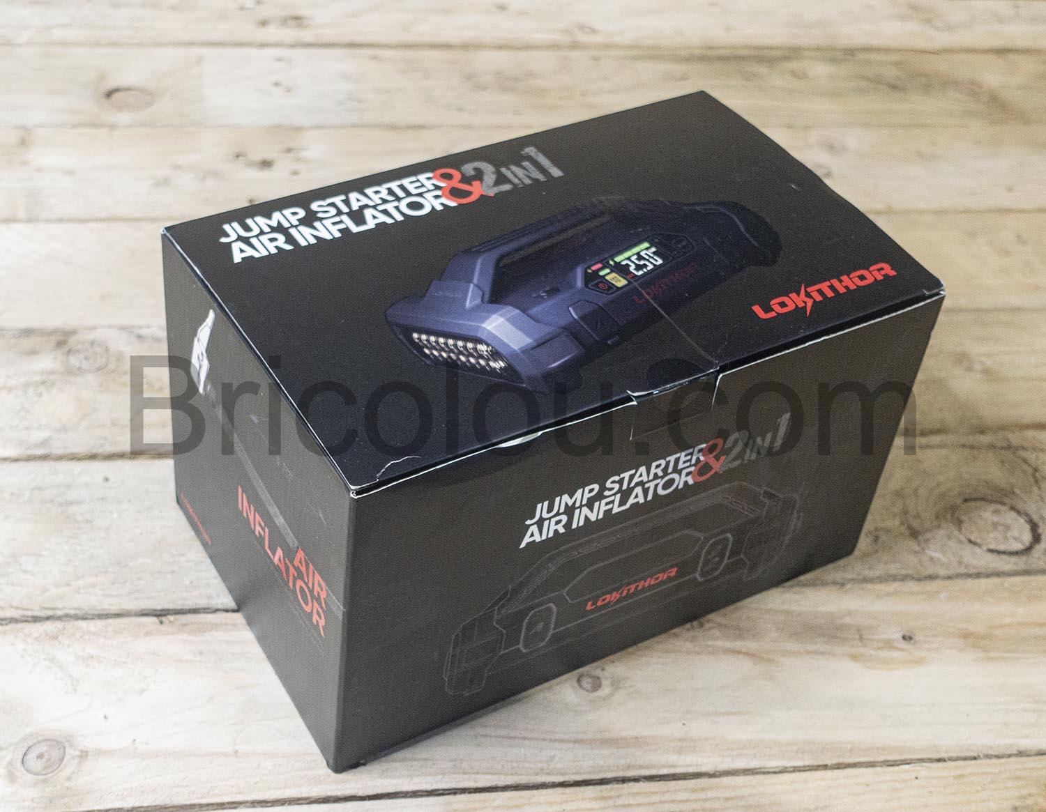 Demarreur Booster Batterie Voiture Gonfleur Compresseurs air 12V Lampe LED Démarreur Booster Batterie Voiture Gonfleur Compresseurs air 12V Lampe LED