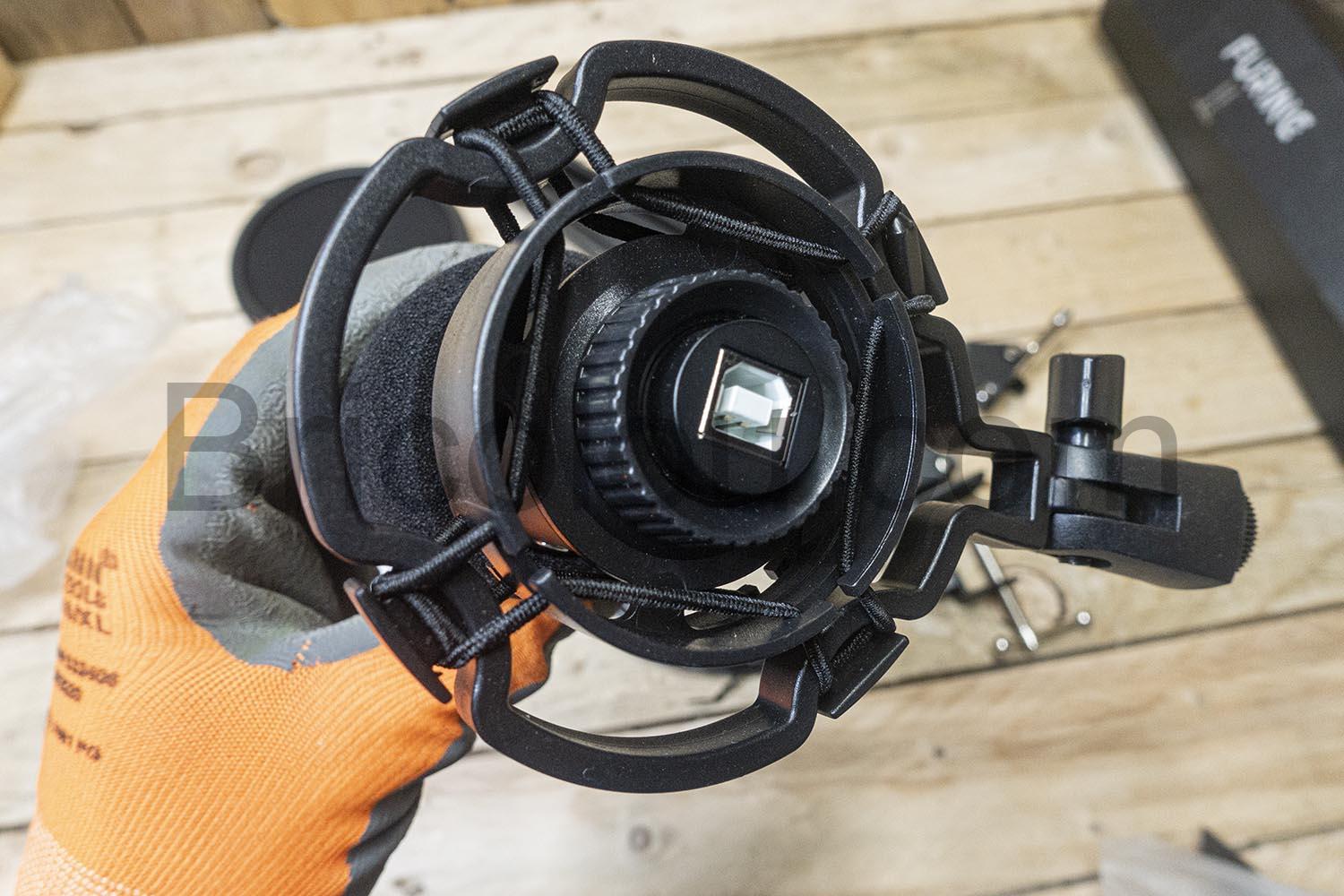 FURINE CM2001 Micro Cardioide Suspension pantographe anti pop Microphone Condensateur FURINE CM2001 Micro Cardioïde Suspension pantographe anti pop Microphone Condensateur