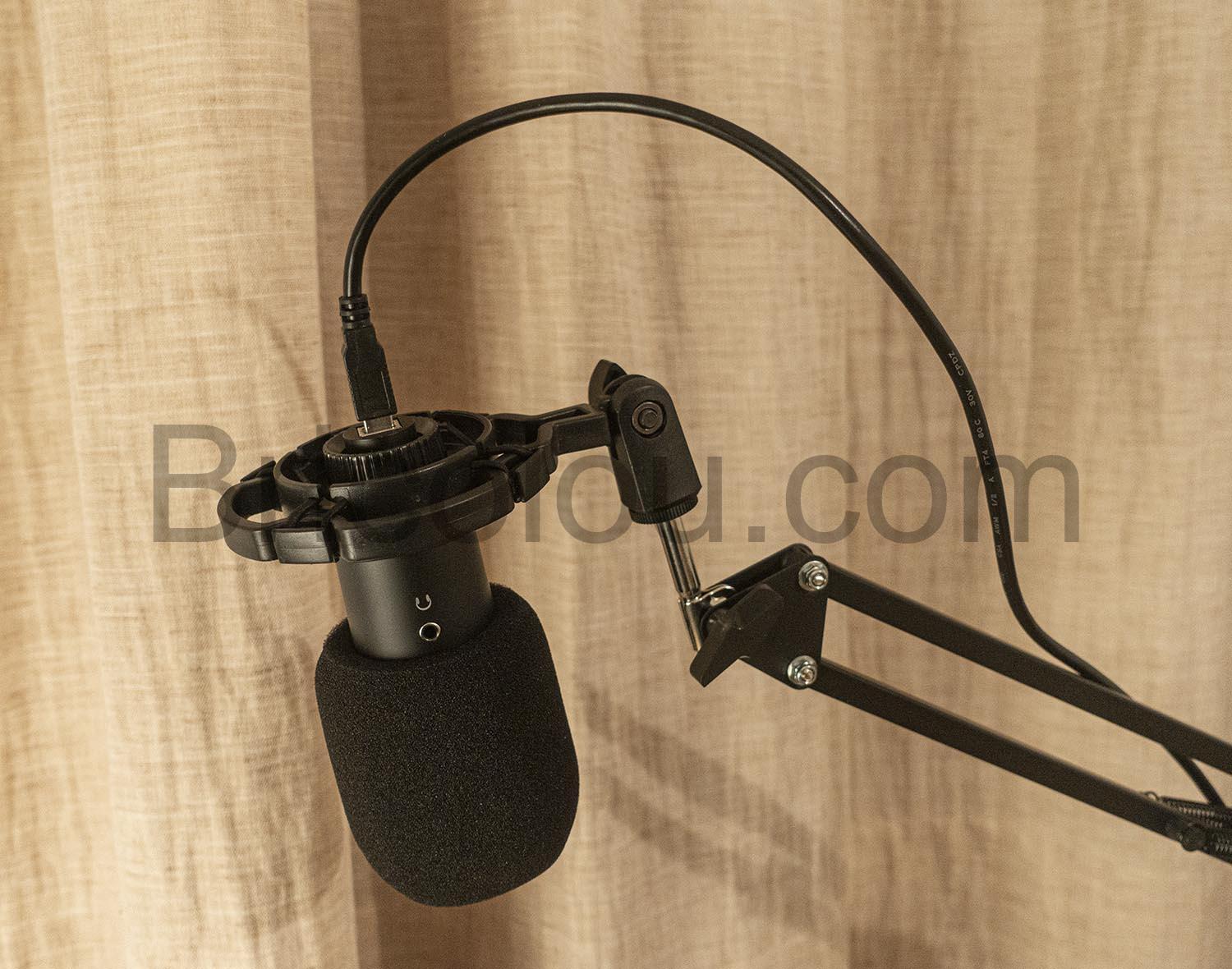 FURINE CM2001 Micro Suspension pantographe anti pop Microphone Condensateur USB FURINE CM2001 Micro Suspension pantographe anti pop Microphone Condensateur USB