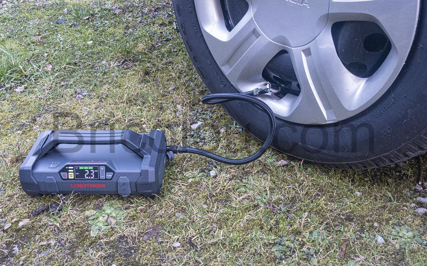 LOKITHOR Demarreur Booster Batterie Voiture Gonfleur Compresseurs air 12V Lampe LED LOKITHOR Démarreur Booster Batterie Voiture Gonfleur Compresseurs air 12V Lampe LED