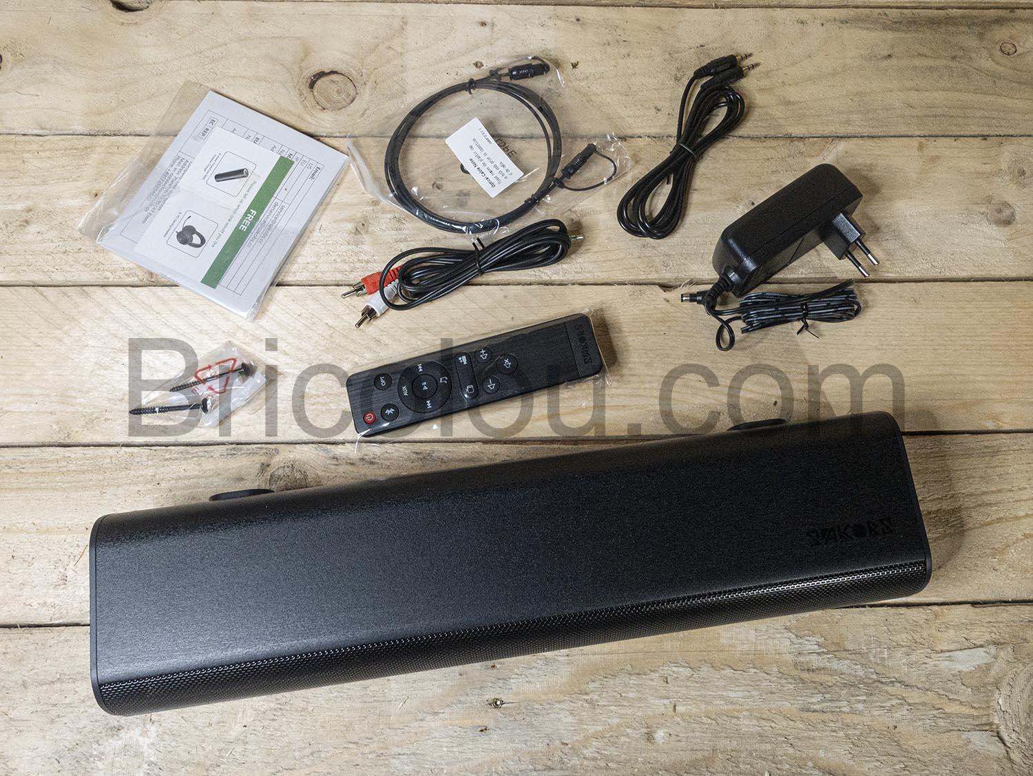 Sakobs Barre Son TV stereo Bluetooth Aux Telecommande Sakobs Barre Son TV stéréo Bluetooth Aux Télécommande
