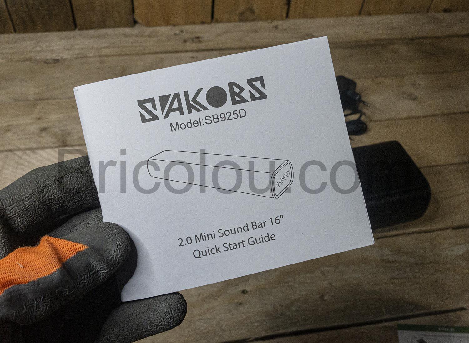 Sakobs Barre Son TV stereo Bluetooth Optique Aux Telecommande doc Sakobs Barre Son TV stéréo Bluetooth Optique Aux Télécommande doc