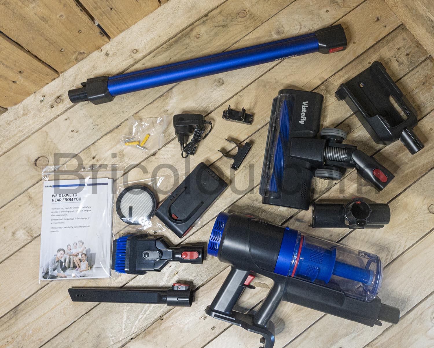 VXB Aspirateur Balai sans Fil Batterie Amovible Filtre HEPA Brosse Sol Poils Tapis VXB Aspirateur Balai sans Fil Batterie Amovible Filtre HEPA Brosse Sol Poils Tapis