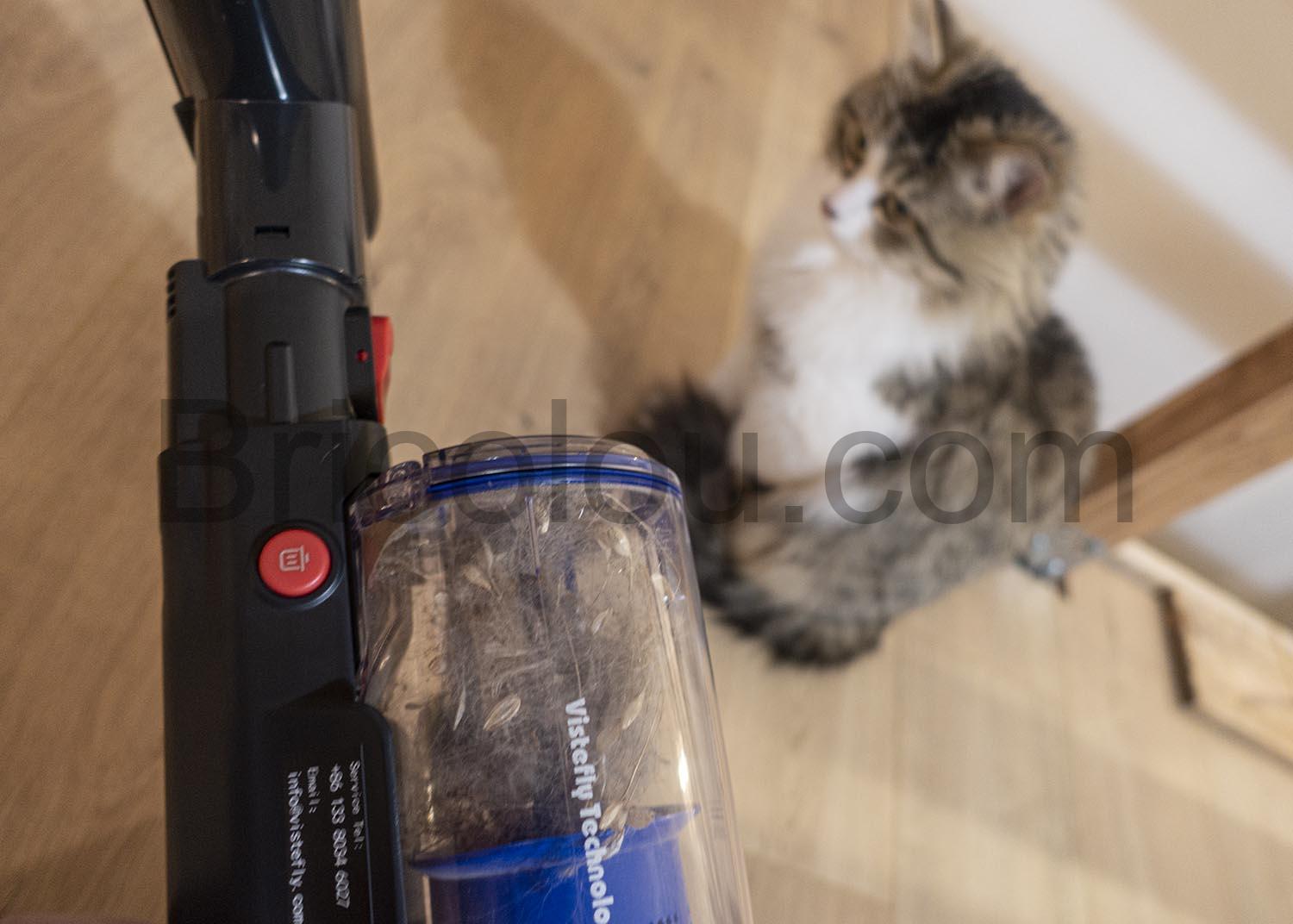 Vistefly VXB Aspirateur Balai sans Fil Amovible Filtre HEPA Brosse Sol Poils Tapis Vistefly VXB Aspirateur Balai sans Fil Amovible Filtre HEPA Brosse Sol Poils Tapis