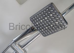gris Jesgtady large Pommeau douche 6 Modes support autocollant