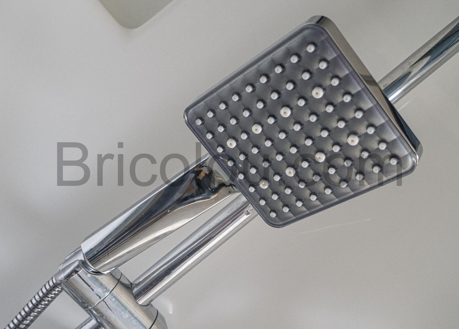 gris Jesgtady large Pommeau douche 6 Modes support autocollant gris Jesgtady large Pommeau douche 6 Modes support autocollant