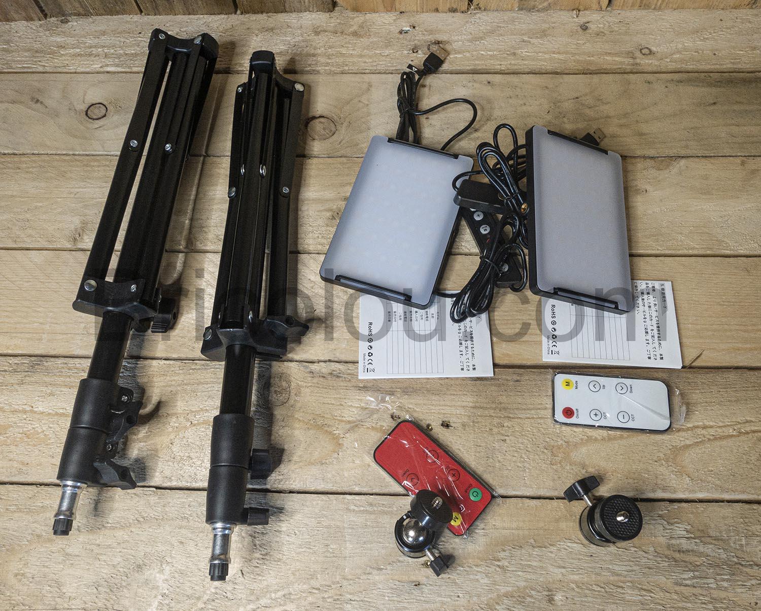 AiknowFoto Lampe Video Panneau LED RVBWA Eclairage Lumiere USB Telecommande AiknowFoto Lampe Vidéo Panneau LED RVBWA Éclairage Lumière USB Télécommande